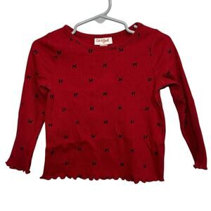 Cat & Jack 2T Long Sleeve Ribbed Top